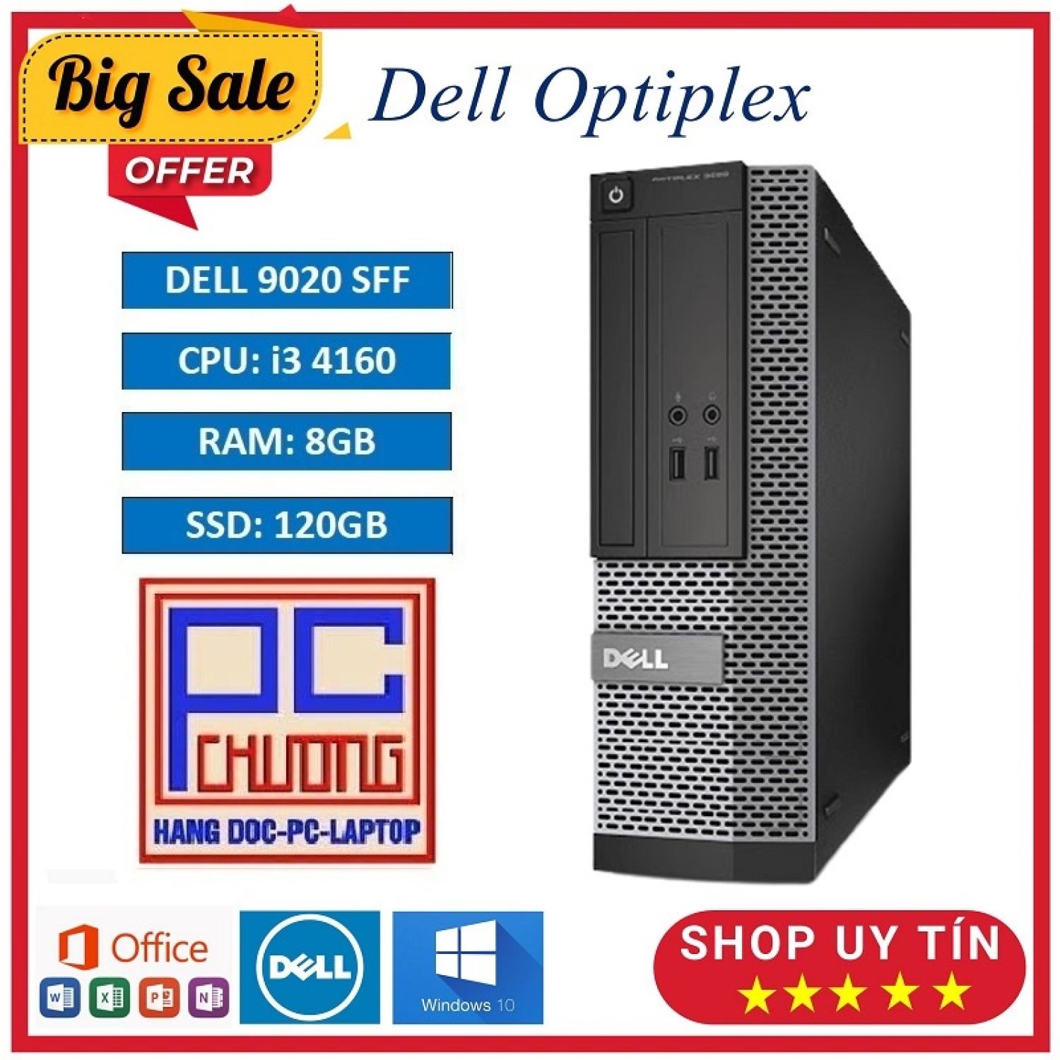 Máy Tính Đồng Bộ Dell Optiplex 9020 - i3 4160/8g/120g