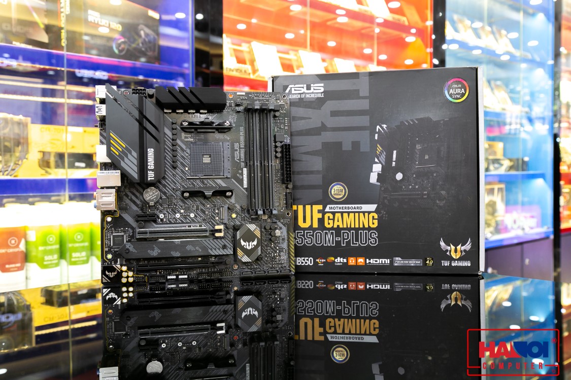 MAINBOARD ASUS TUF GAMING B550M-PLUS (AMD B550, SOCKET AM4, M-ATX, 4 KHE RAM DRR4)