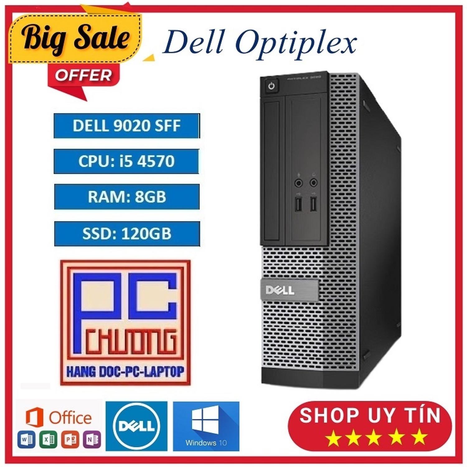 Máy Tính Đồng Bộ Dell Optiplex 9020 - i5 4570/8g/120g