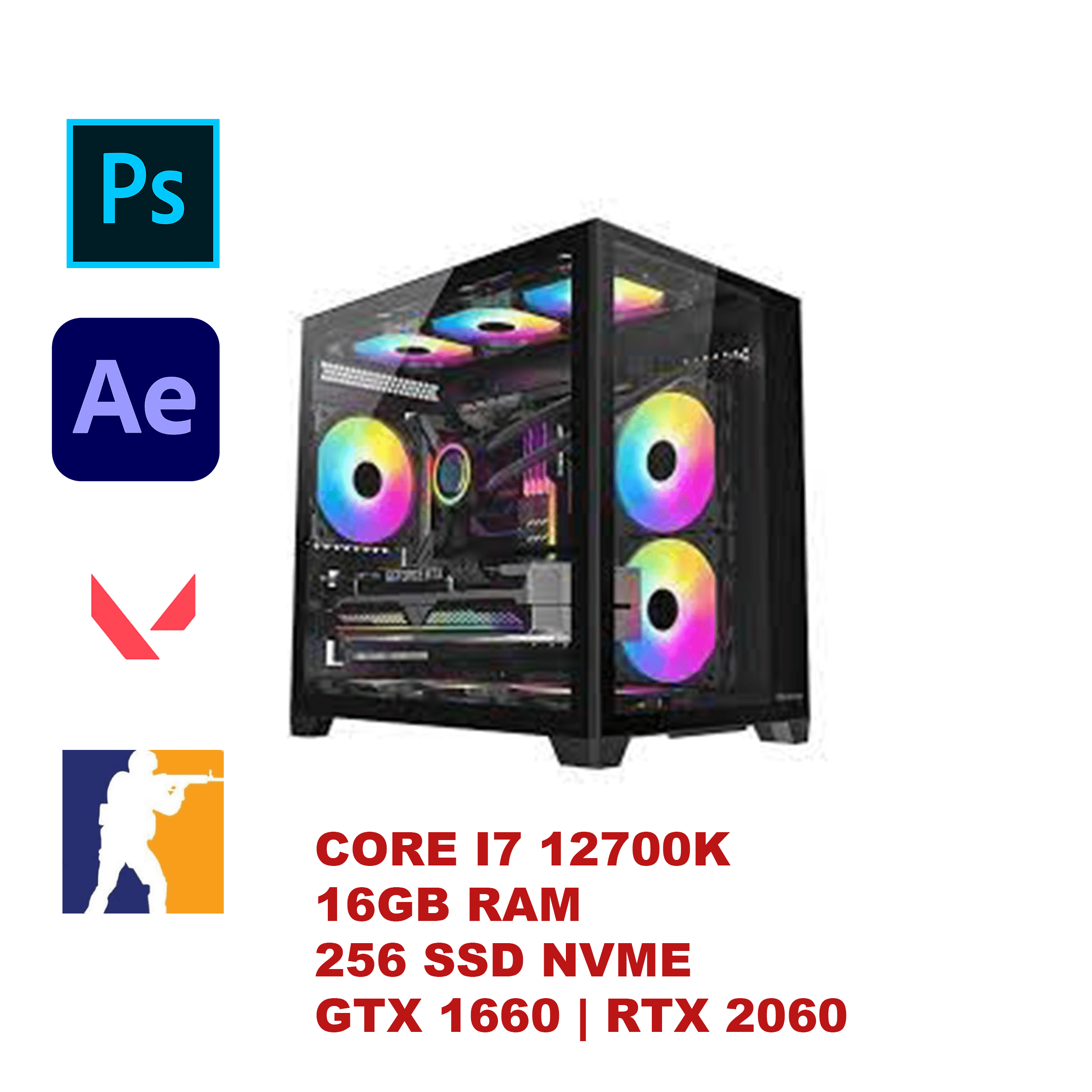 PC GAMING KHỦNG I7 12700F | RAM 16GB | SSD NVME 256GB | GTX 1660 |