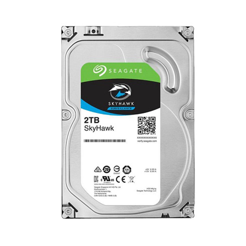 Ổ CỨNG HDD 2TB SEAGATE SKYHAWK NHẬP KHẨU (ST2000VX008) | 5400RPM | 64MB CACHE